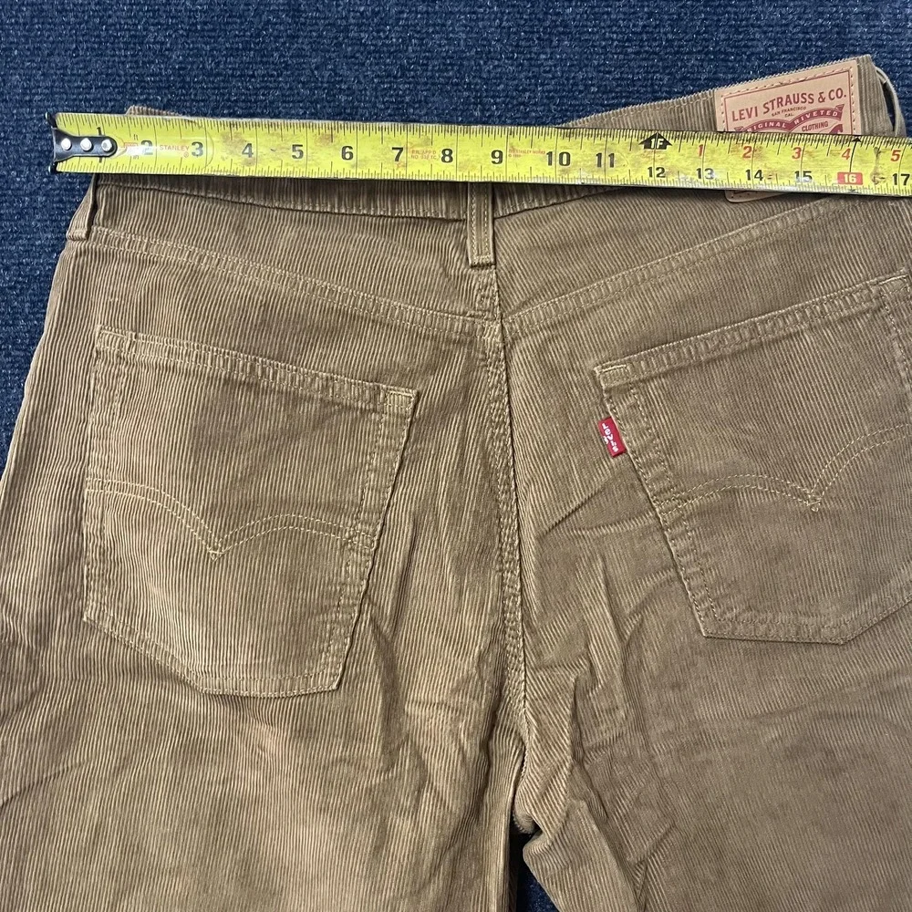 Levis 94 Baggy Pants‎ Mens 32x30 Brown Corduroy Relaxed Straight Leg Casual